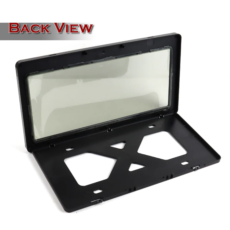 W-Power Carbon Look License plate frame TAG cover Frame W/Bracket - Image 3