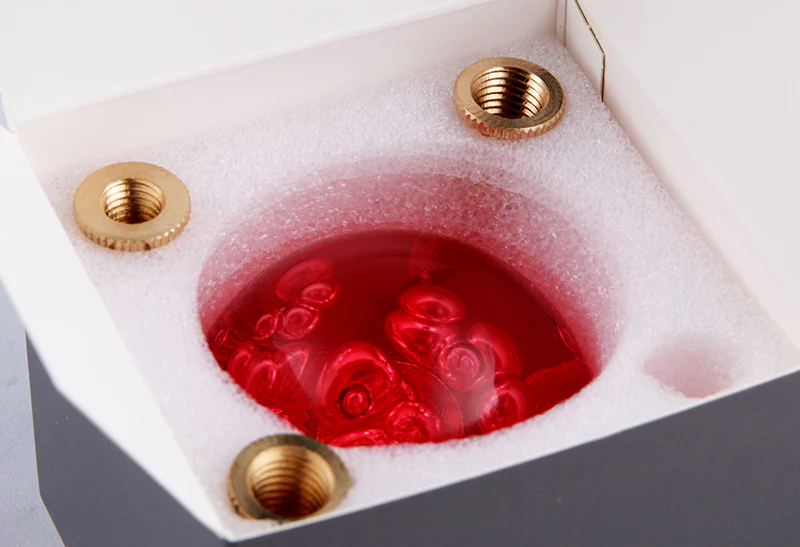 W-Power Manual Transmission Gear Stick Universal 60mm Shift Knob Grip -Red Diamond Crystal Bubble - Image 4