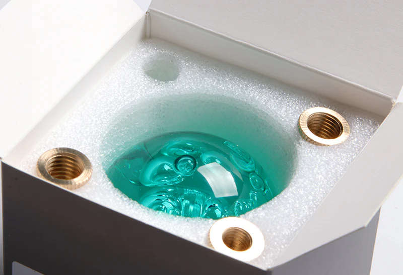 W-Power Manual Transmission Gear Stick Universal 60mm Shift Knob Grip -Teal Diamond Crystal Bubble - Image 4