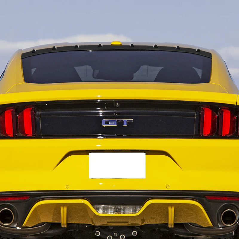 W-Power Matte Black Rear Roof Vortex Generator Spoiler Wing For 2015 - 2023 Ford Mustang Coupe -Shark Fin Style - Image 4