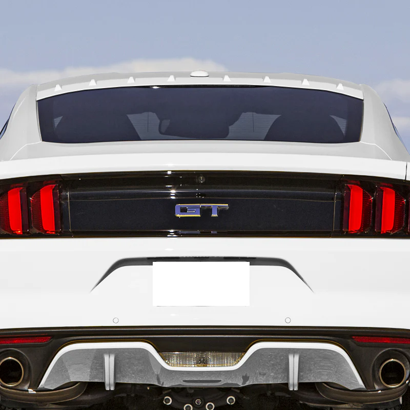 W-Power Pearl White Rear Roof Vortex Generator Spoiler Wing For 2015 - 2023 Ford Mustang Coupe -Shark Fin Style - Image 2