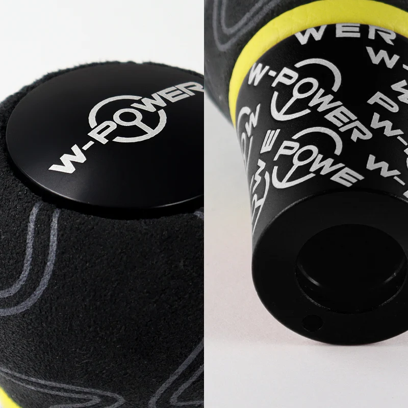 W-Power Ultra Manual Aluminum Gear Stick Universal 5 6 Speed Shift Knob Grip -Black Alcantara Wrapped - Image 2