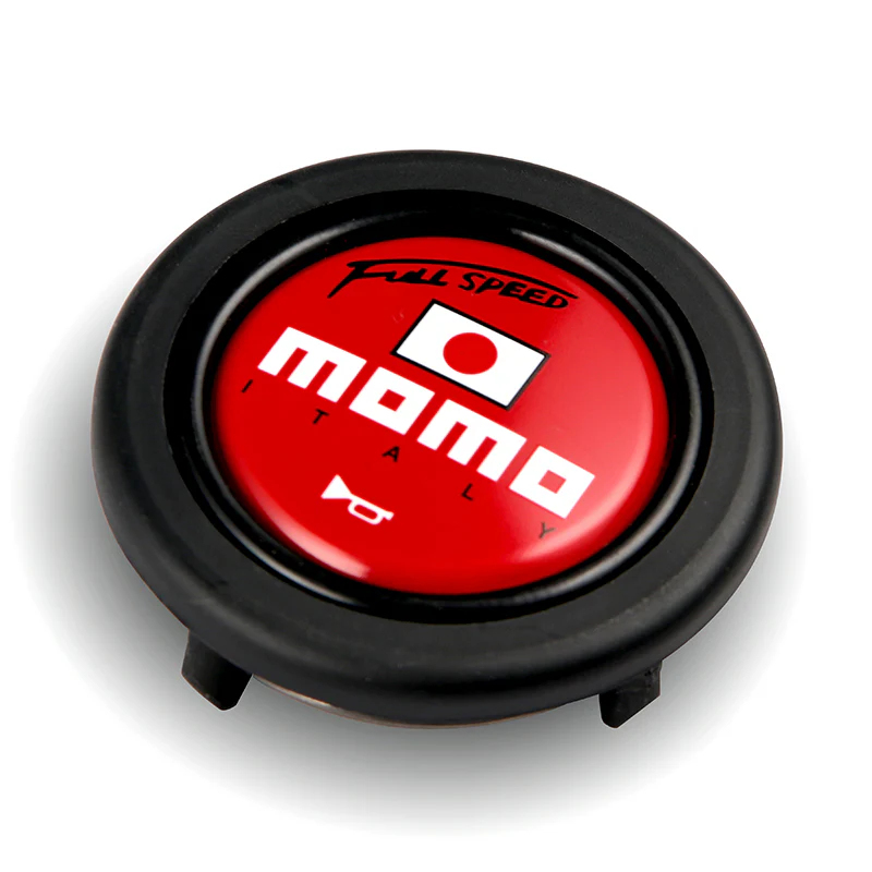 White Line 350mm MOMO Racing Steering Wheel Microfiber Leather with MOMO Horn Button - Image 7