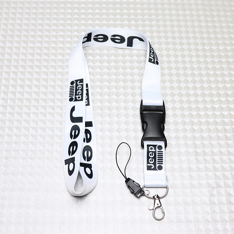 Jeep White Keychain Lanyard - Image 2