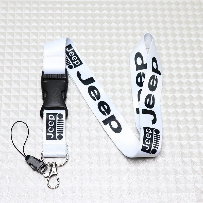 Jeep White Keychain Lanyard - Image 3