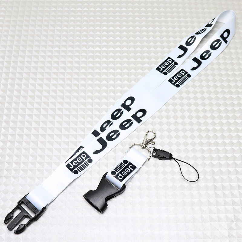 Jeep White Keychain Lanyard - Image 4