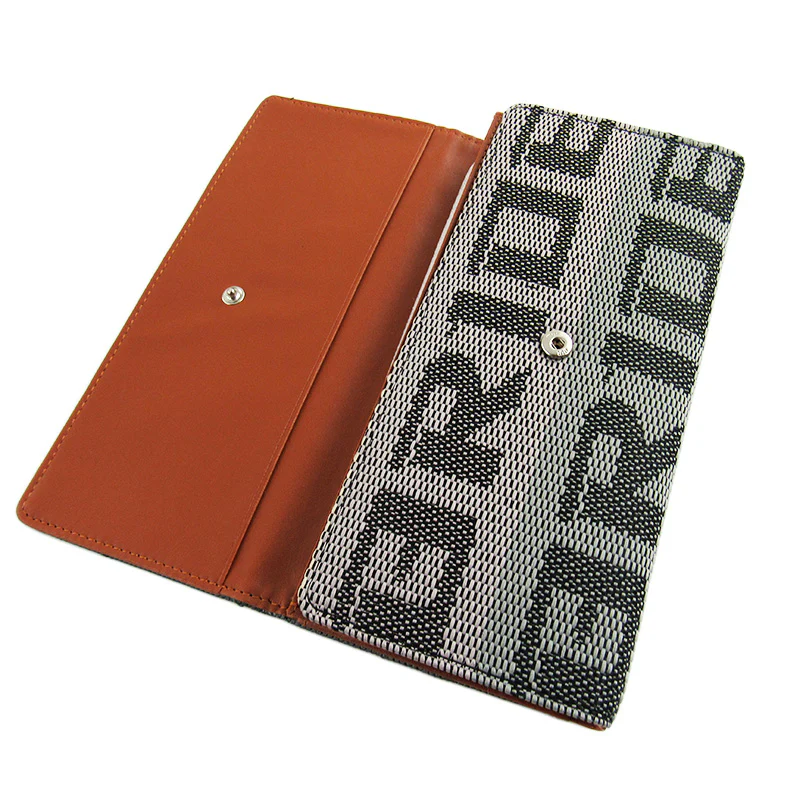 Bride Gradation Brown Leather Trifold Clutch - Image 2