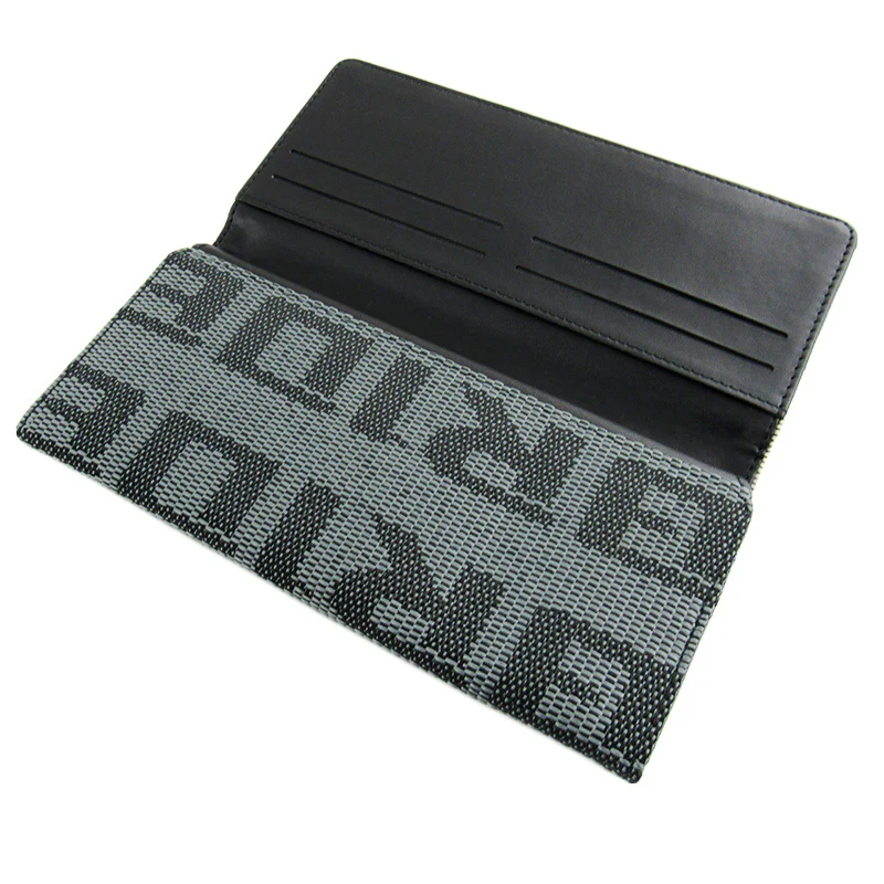 Bride Gradation Black Leather Trifold Clutch - Image 3