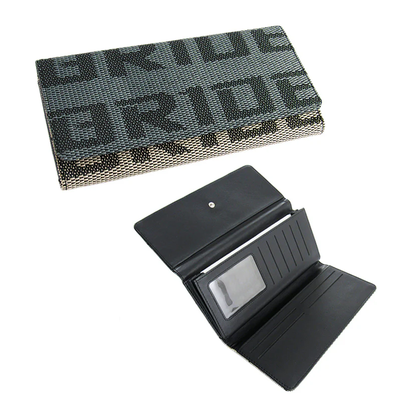 Bride Gradation Black Leather Trifold Clutch - Image 6