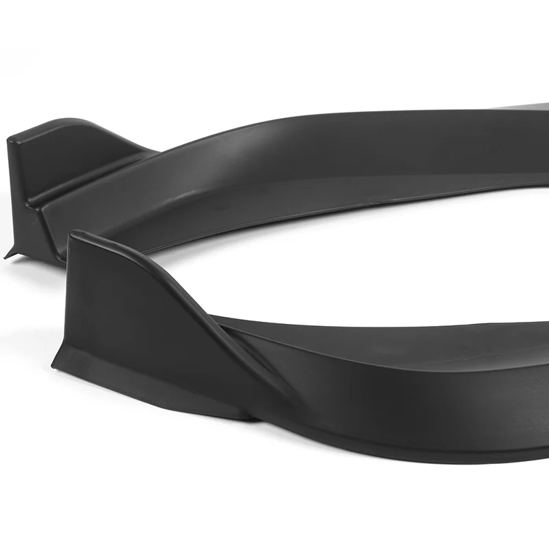 WP-Style Front Bumper Splitter Spoiler Lip 3PCS For 2024-2025 BMW 5-Series G60 G61 M-Sport -Unpainted Matte Black - Image 5