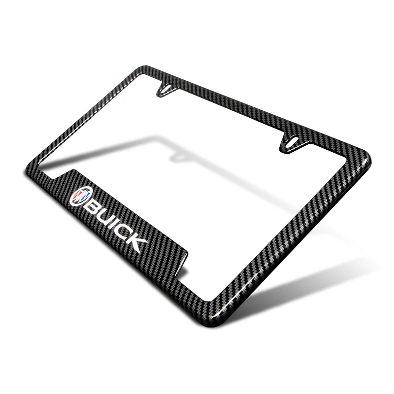 X1 For BUICK Carbon Fiber Look License Plate Frame ABS New - Image 2