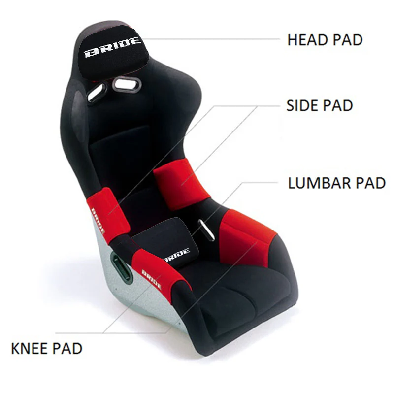 Bride Black Head Pad for Bride Bucket Seats - Image 6