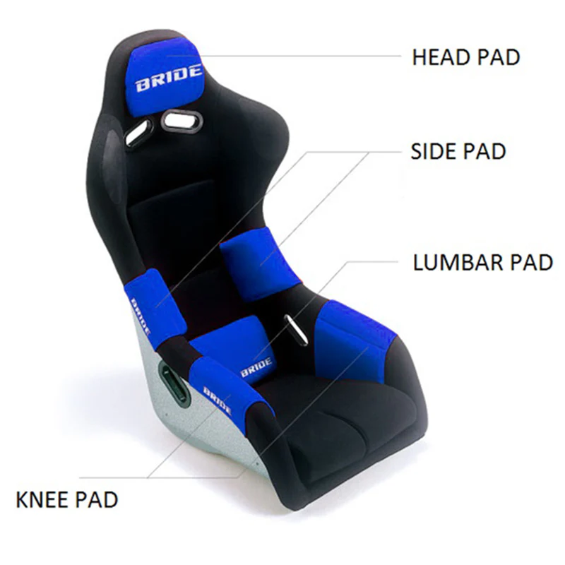 Bride Blue Head Pad for Bride Bucket Seats - Image 4