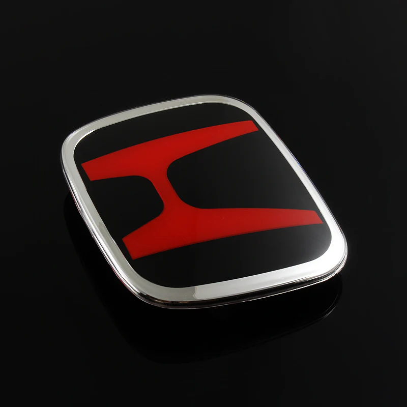 X1 JDM H Red & Black rear HONDA ACCORD CIVIC CRV FIT HRV Coupe BADGE EMBLEM New - Image 2