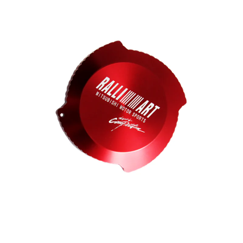 X1 Red Brand New Ralliart Aluminum Racing Engine Oil Filler Cap For MITSUBISHI - Image 2