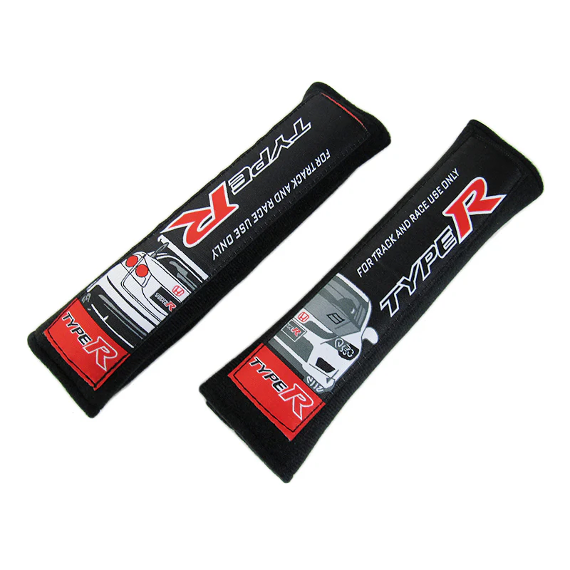 Honda Civic Type R Black Seat Belt Cover X2 - Image 2
