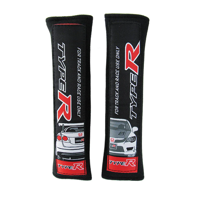 Honda Civic Type R Black Seat Belt Cover X2 - Image 4
