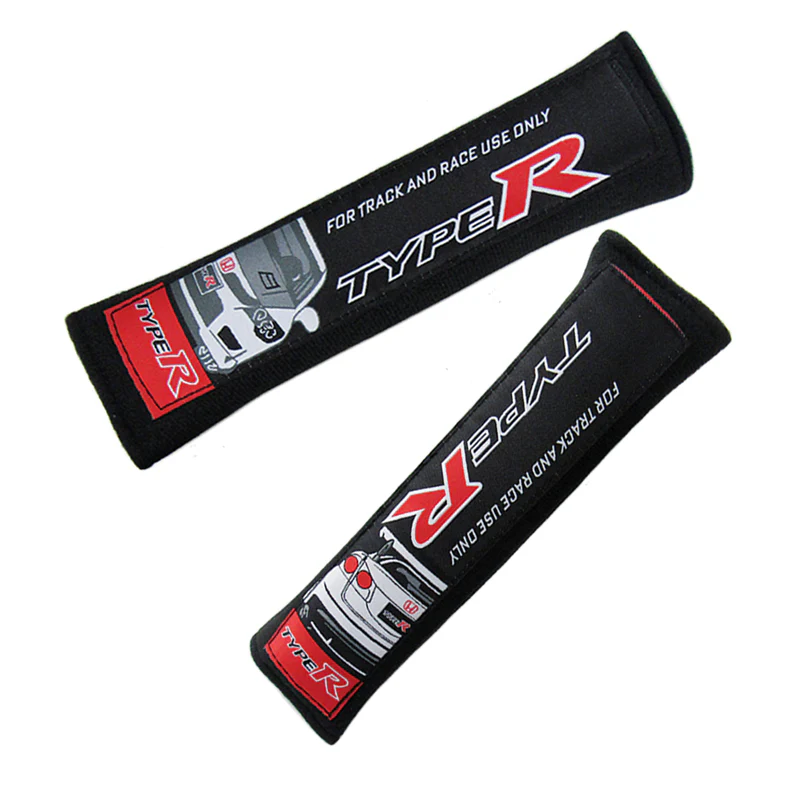 Honda Civic Type R Black Seat Belt Cover X2 - Image 5