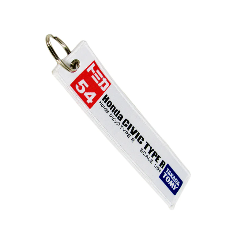 X2 For Honda CIVIC TYPE R DOUBLE SIDE Racing Cell Holders Keychain Keyring 5.4" - Image 3