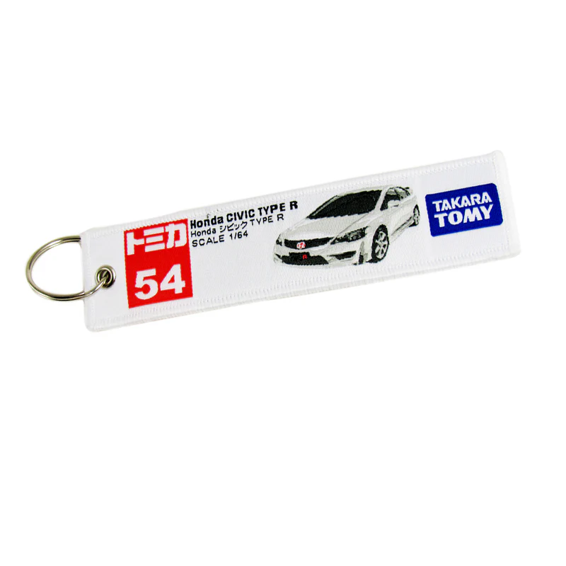 X2 For Honda CIVIC TYPE R DOUBLE SIDE Racing Cell Holders Keychain Keyring 5.4" - Image 5