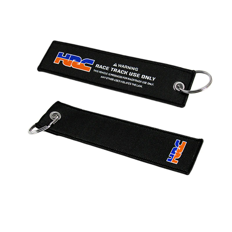 X2 For HRC Honda Team Racing Keychain Keyring Bike Modern Gift New Double Sided New - Image 4