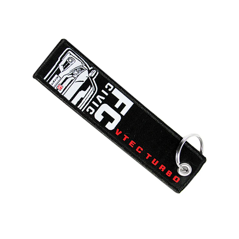 X2 For JDM HONDA CIVIC 10TH GEN FC DOUBLE SIDE Racing Cell Holders Keychain Keyring - Image 2