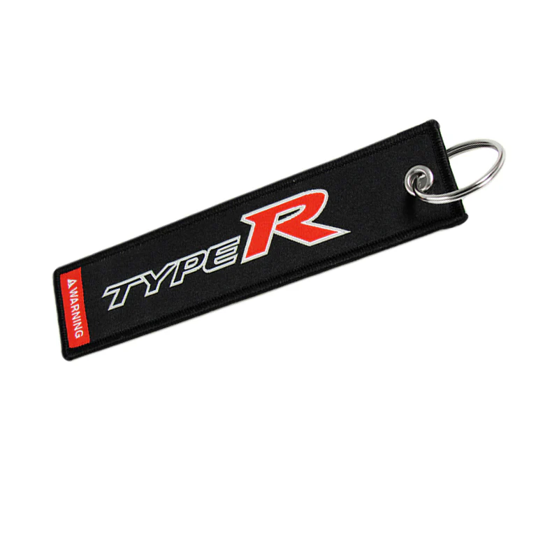 X2 For JDM HONDA CIVIC TYPE R DOUBLE SIDE Racing Cell Holders Keychain Keyring 5.7" - Image 5