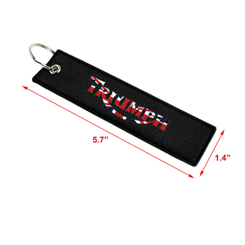 X2 For Triumph motorcycle Keychain Keyring Bike Modern Gift Double Sided New 5.7" - Image 3