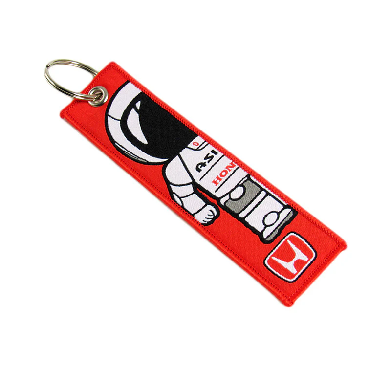 X2 JDM ASIMO RED RACING DOUBLE SIDE Racing Cell Holders Keychain Universa - Image 5