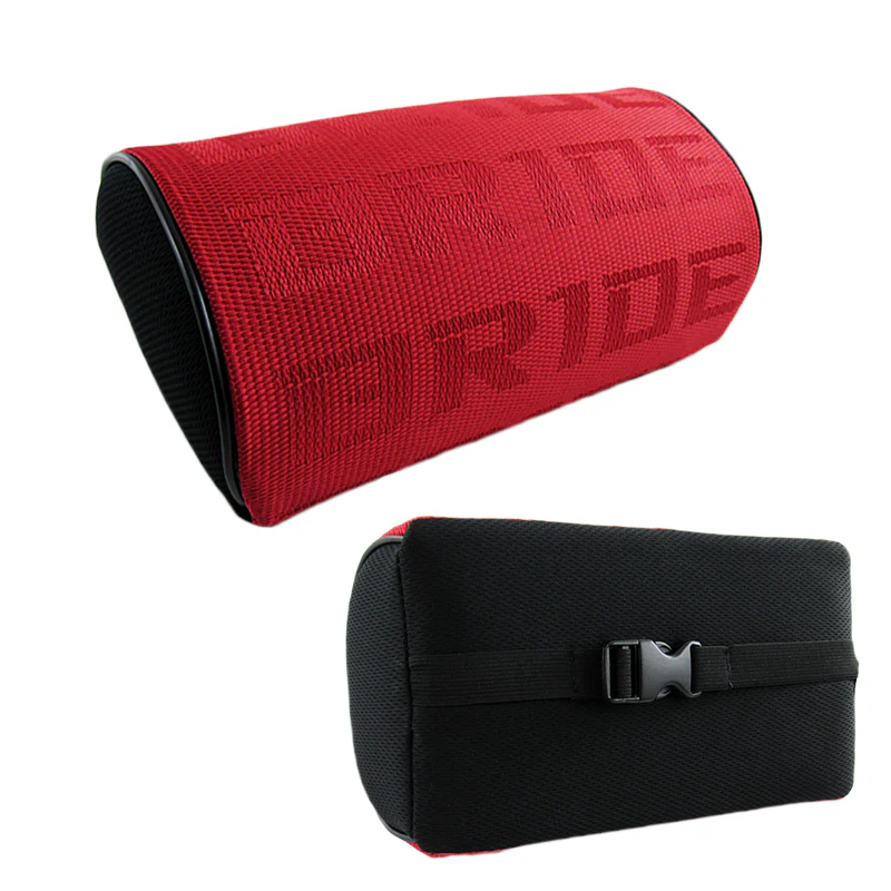 Bride Set of Red Gradation Car Cushion, Seat Pillow & Seat Belt Cover x2 - Image 3