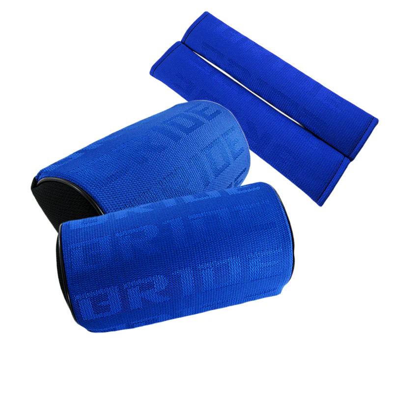 Bride Set of Blue Gradation Car Cushion, Seat Pillow & Seat Belt Cover x2 - Image 6
