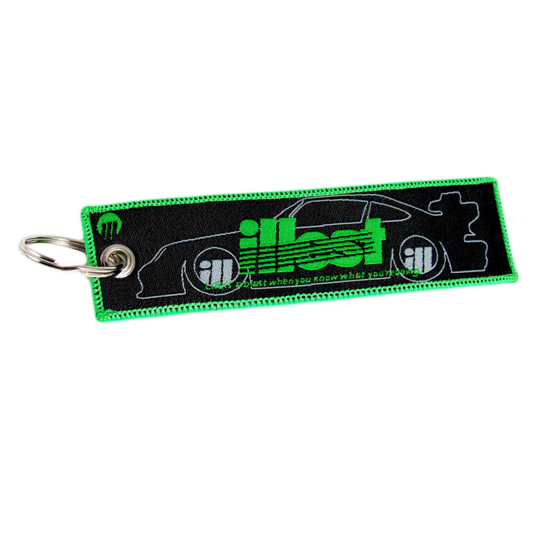 X2 JDM ILLEST BRIDE RACING DOUBLE SIDE Racing Cell Holders Keychain Universal - Image 3