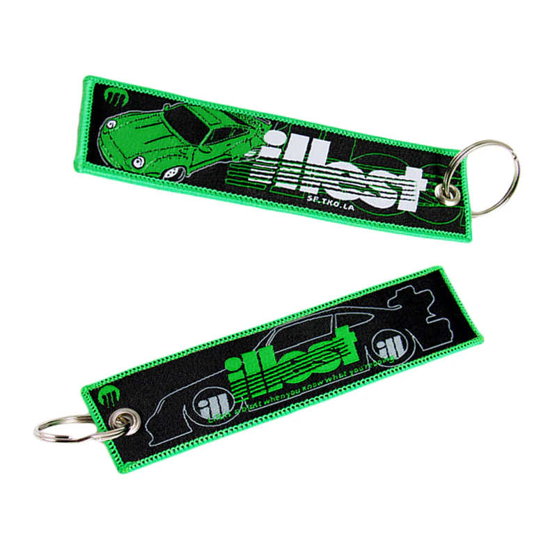 X2 JDM ILLEST BRIDE RACING DOUBLE SIDE Racing Cell Holders Keychain Universal - Image 4