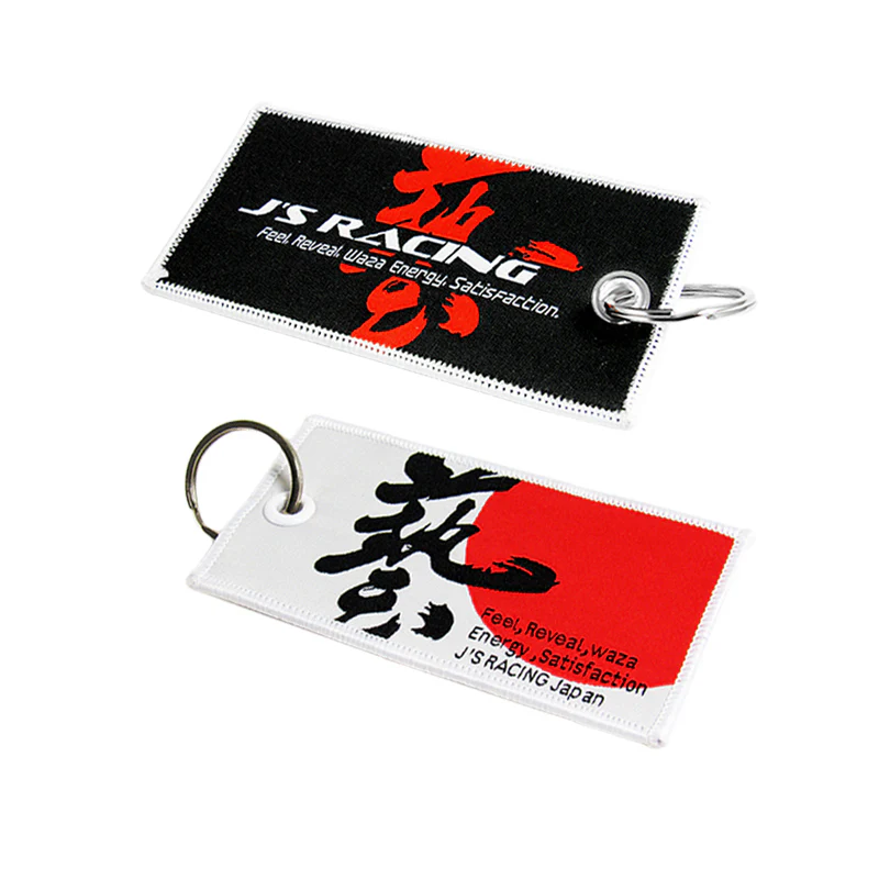 X2 JDM J'S RACING RACING DOUBLE SIDE Racing Cell Holders Keychain Universal 3.7"x2" - Image 4