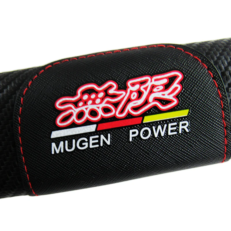 Mugen Black Carbon Fiber Look Seat Belt Cover X2 - Image 4