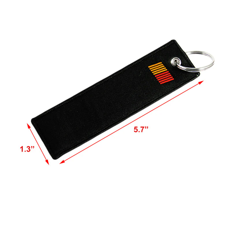 X2 JDM RALLIART MITSUBISHI DOUBLE SIDE Racing Cell Holders Keychain Universal 5.7" - Image 2