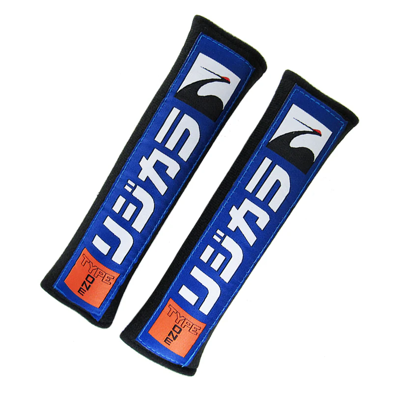 Spoon Sports Type One Black & Blue Seat Belt Cover X2 - Image 2