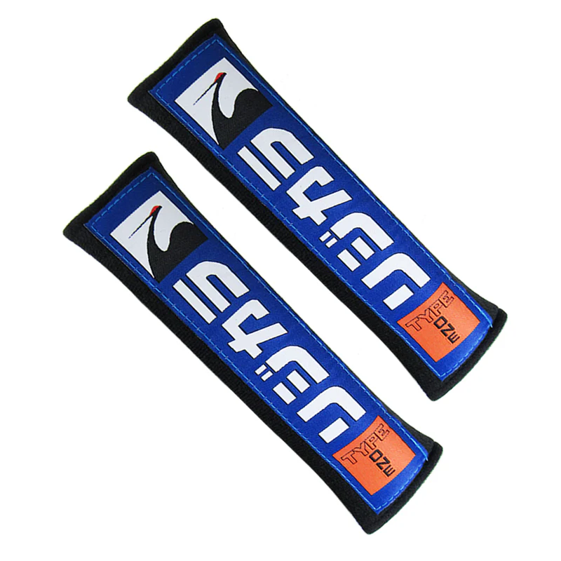 Spoon Sports Type One Black & Blue Seat Belt Cover X2 - Image 4