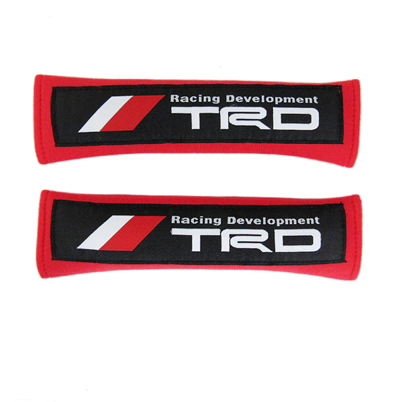 Toyota TRD Red Seat Belt Cover X2 - Image 4