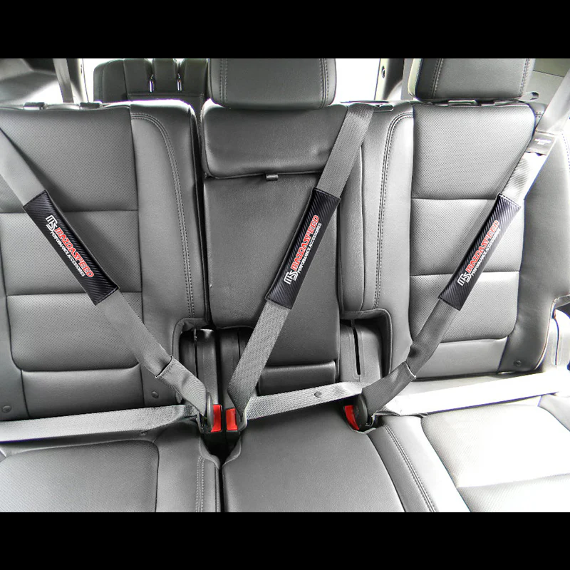 Mazdaspeed Black Carbon Fiber Look Seat Belt Cover X2 - Image 4