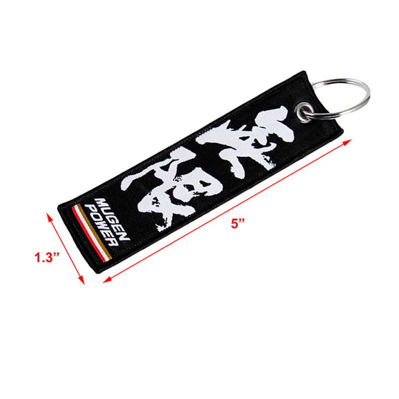 X2 New JDM MUGEN POWER DOUBLE SIDE Racing Cell Holders Keychain Universal 5" x 1.3" - Image 2