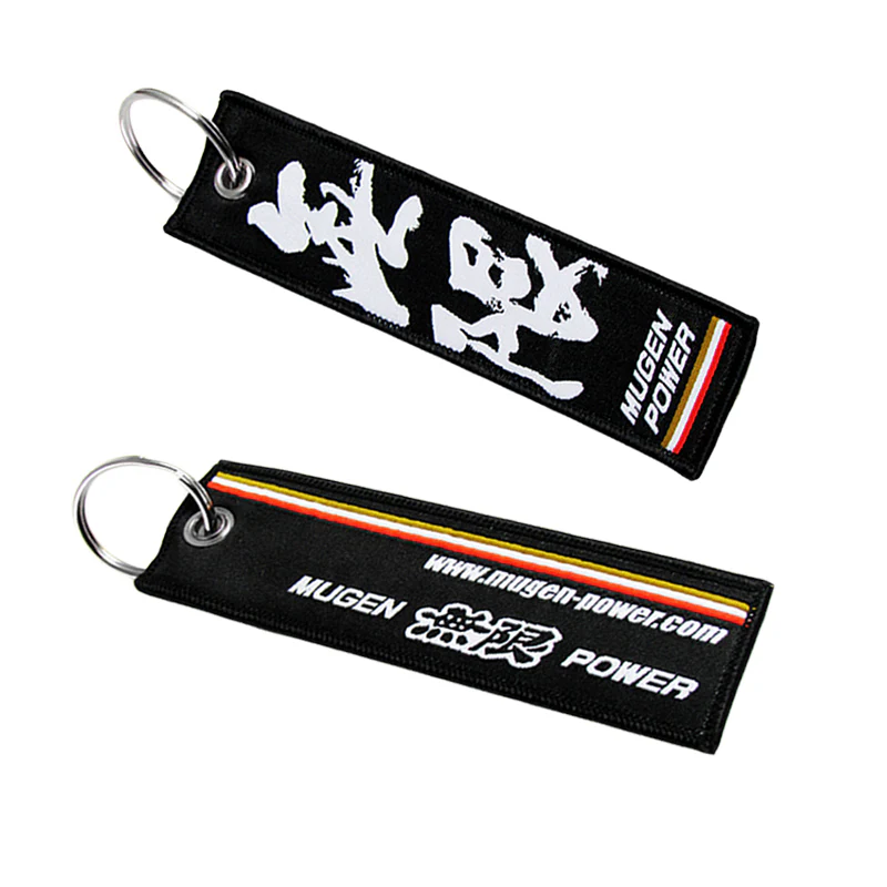 X2 New JDM MUGEN POWER DOUBLE SIDE Racing Cell Holders Keychain Universal 5" x 1.3" - Image 3