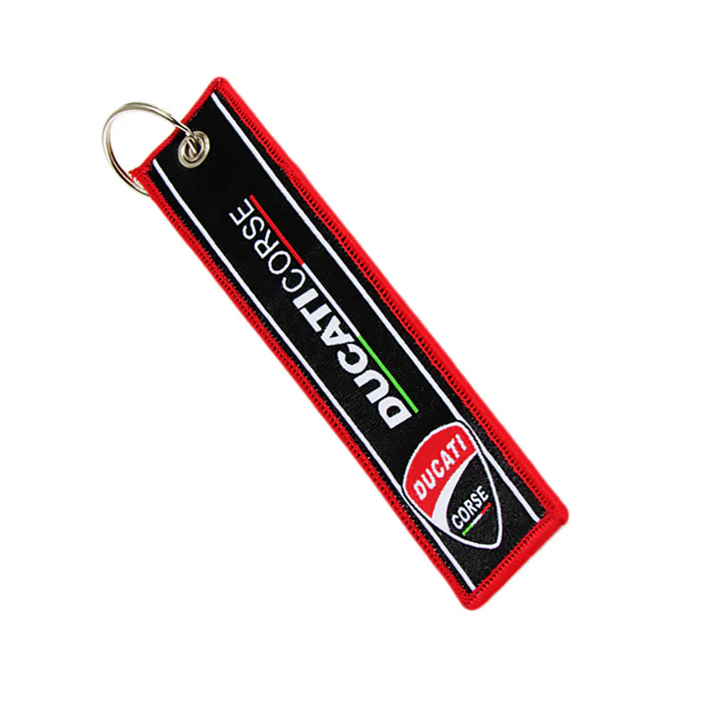 X2 Ducati Panigale Racing Keychain NINJA KAWASAKI DUCATICORSE MOTORCYCLE DOUBLE SIDE Cell Holders - Image 2