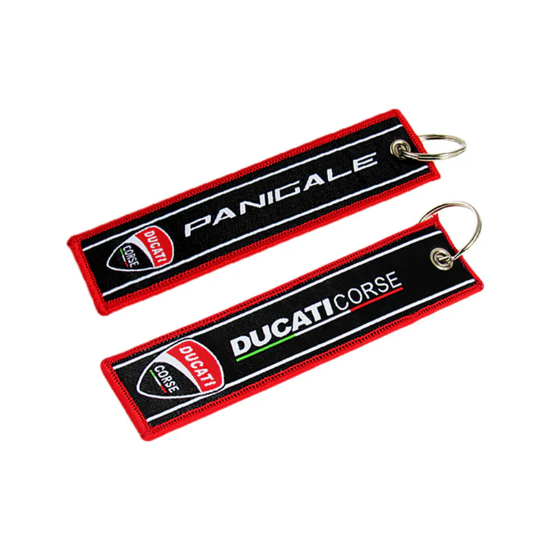 X2 Ducati Panigale Racing Keychain NINJA KAWASAKI DUCATICORSE MOTORCYCLE DOUBLE SIDE Cell Holders - Image 4