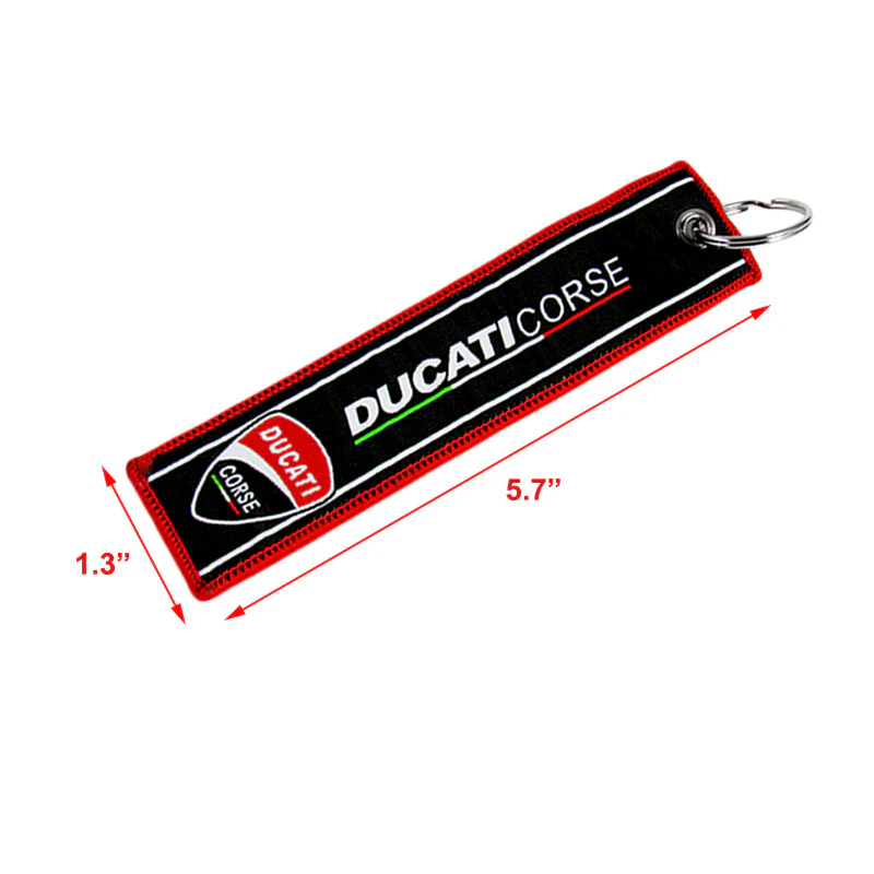 X2 NINJA KAWASAKI DUCATICORSE MOTORCYCLE DOUBLE SIDE Racing Cell Holders Keychain - Image 2