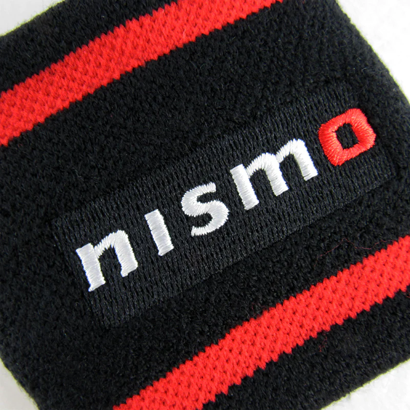 X2 Red/Black NISMO JDM RESERVOIR TANK OIL COVER SOCK FOR S15 R33 R34 350Z 370Z - Image 4