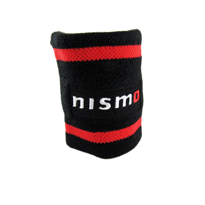X2 Red/Black NISMO JDM RESERVOIR TANK OIL COVER SOCK FOR S15 R33 R34 350Z 370Z - Image 6