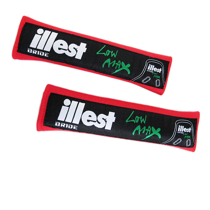 Illest Bride Red Seat Belt Cover X2 - Image 2