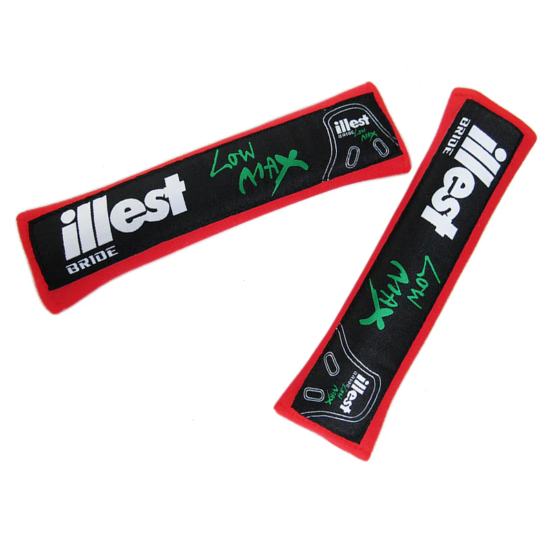 Illest Bride Red Seat Belt Cover X2 - Image 4