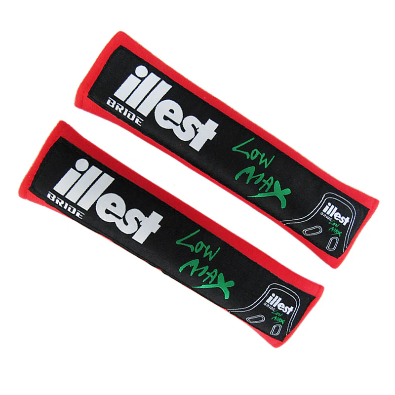Illest Bride Red Seat Belt Cover X2 - Image 5
